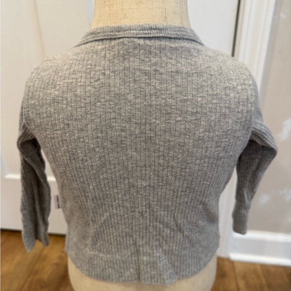 Jamie Kay Heather Gray Ribbed Sweater - Picture 2 of 3